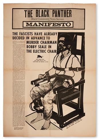 (BLACK PANTHERS.) The Black Panther Manifesto.